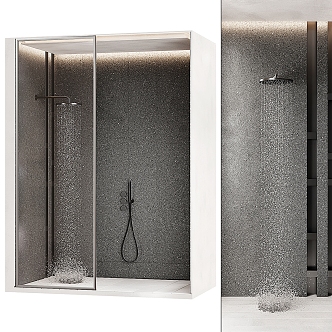 Modern Shower Room Shower 3d model