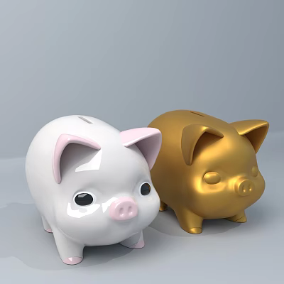 Modern piggy bank 3d model Modern piggy bank 3d model