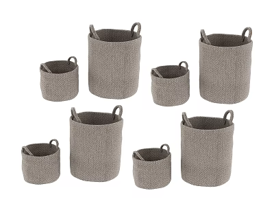 daily necessities clothes basket 3d model