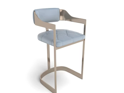 Light Luxury Bar Chair High Stool Bar Stool 3d model