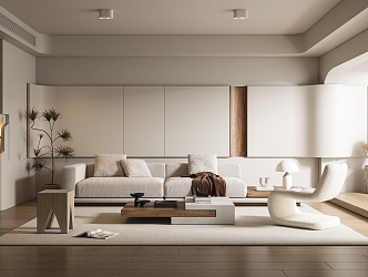 modern living room 3d model