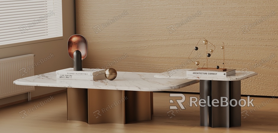 Modern coffee table model