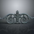 Elegant Decorative Home Accessory With Intricate Carved Scrolls And Floral Design