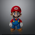 3D Super Mario Figurine Character With Red Hat Blue Overalls White Gloves And Brown Shoes