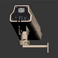 Modern monitoring head security monitoring surveillance camera 3d model
