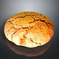 Golden Brown Round Biscuit With Cracked Surface And Crunchy Texture For Daily Snack