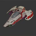 Modern Fighter Sci-fi Fighter 3d model