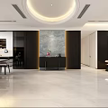 Modern Open Concept Living And Dining Room With Sofa Dining Table And Round Pendant Light