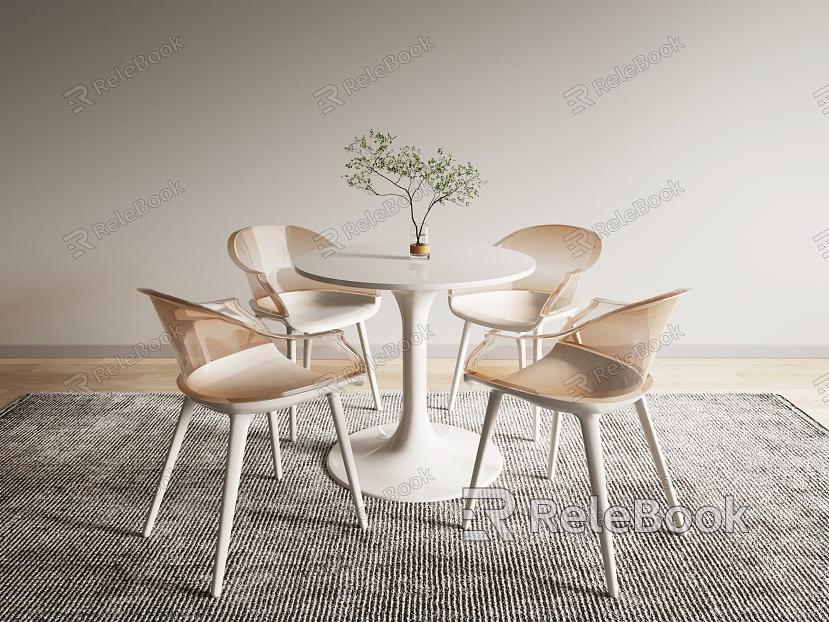 Modern leisure table and chair combination negotiation table and chair model