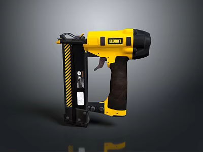 Stanley Yellow And Black Staple Gun With Ergonomic Handle For Household Projects 3d model