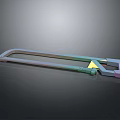 Multicolored Industrial Metal Frame Equipment With Elongated Structure And Connecting Parts