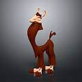 Decorative Ornament Set Featuring 3D Designed Brown Animal Figure for Modern Home Decor