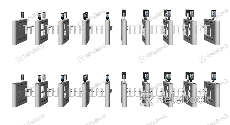 Modern Gate Machine Face Recognition Gate model