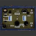 Functional Industrial Equipment With Blue Casing Control Panel Gauges And Knobs 3d model