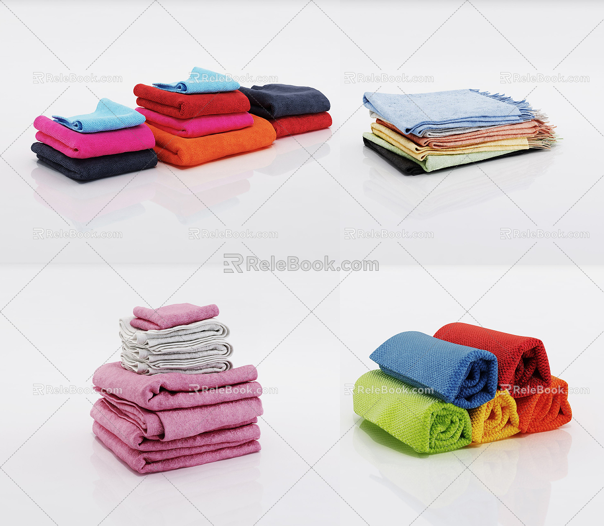 Modern towel 3d model