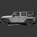 White Off Road SUV With Stylish Roof And Large Tires Design