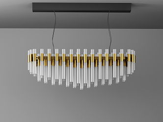 Modern Crystal Chandelier Metal Chandelier 3d model