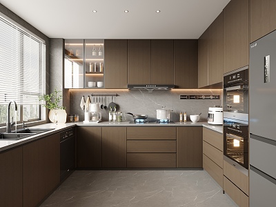 Modern Italian Kitchen 3d model