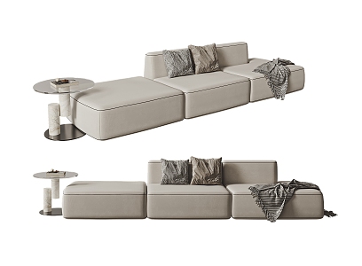 Minotti three-seat sofa 3d model