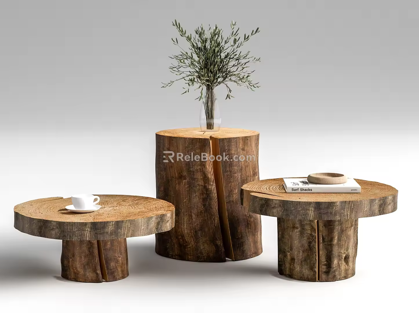 Log corner 3d model