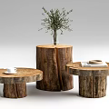 Log corner 3d model