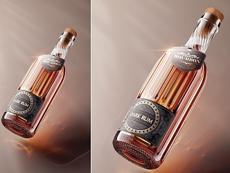 Modern rum wine rum wine foreign wine beverage vodka rum 3d model