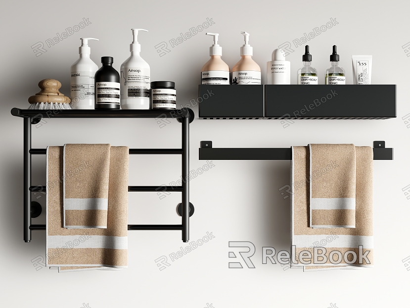 Towel Rack Bathroom Small toiletries Towel model