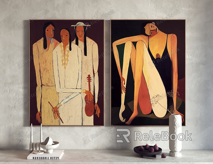 Modern Figure Painting Decorative Painting Hanging Painting model