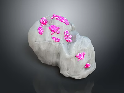 Crystal Ore Crystal Mineral Gem Ore Crystal Mineral Crystal Blue Crystal 3d model