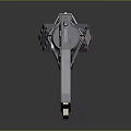 Futuristic Sci Fi Weapon Design With Metallic Structure And Geometric Components 3d model