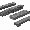 Natural Stone Decorative Strips With Rustic Wood Like Texture For Home Design