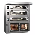 Stainless Steel Kitchen Appliances Featuring Multiple Ovens For Pizza And Bread Baking 3d model