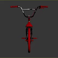 Stylish BMX Bike With Black Frame Red Wheels And Red Seat