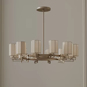 Modern chandelier 3d model