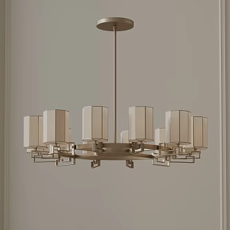 Modern chandelier 3d model