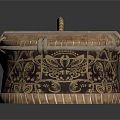 Traditional Handwoven Household Items With Covered Basket And Decorative Container