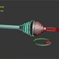Automotive CV Joint Assembly With Drive Shaft Rubber Boot And Seal Ring
