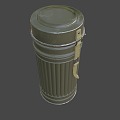 Wehrmacht Gas Mask Tube 3d model