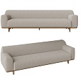 Sofa Three-Seat Sofa Multi-Seat Sofa 3d model