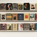 Colorful Books And Magazines On Shelves With Various Spine Designs And Classic Covers