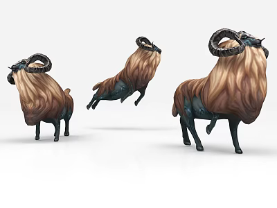 Modern game character big ram game character 3d model Modern game character big ram game character 3d model