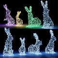 Wireframe Animal Shaped LED Decorative Lights In Various Colors For Outdoor Festive Decor