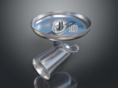 Car Stainless Steel Cup Holder Tray With Practical Storage Design For Vehicles 3d model