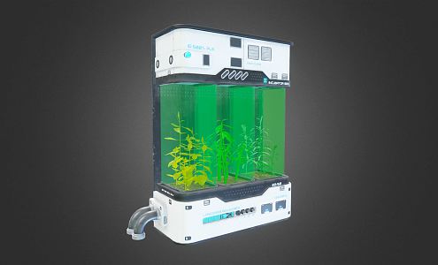 modern cultivation machine plant cultivation machine 3d model