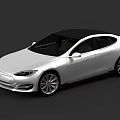 White Luxury Electric Sedan With Streamlined Exterior Black Roof And Modern Design