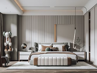 Modern Bedroom Home Bedroom 3d model