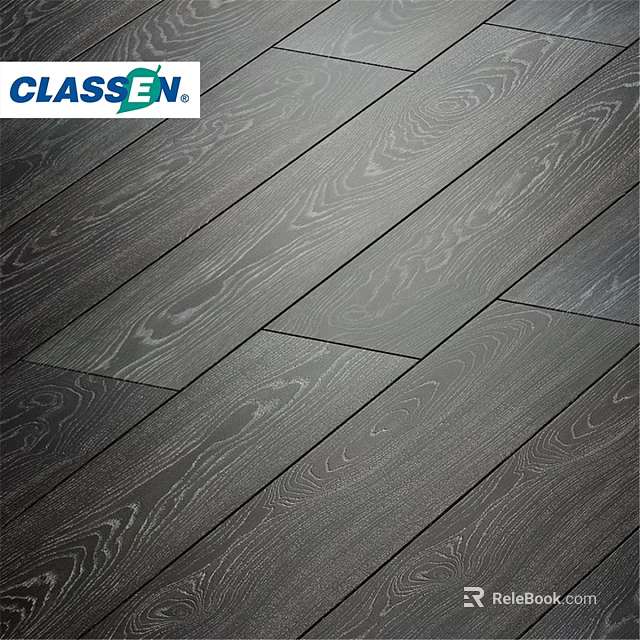 CLASSEN Dark Wooden Flooring With Natural Wood Grain And Smooth Texture 3d model 