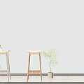 Stylish Upholstered Bar Stools With Wooden Legs In Different Colors For Cozy Home Interior