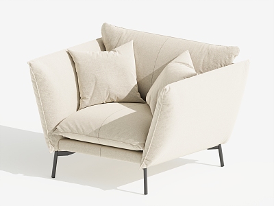 Modern Single Sofa Single Chair Leisure Chair 3d model