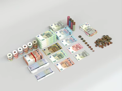 Elegant Luxury Jewelry Collection With Diamond Gold Pieces And Delicate Designs 3d model